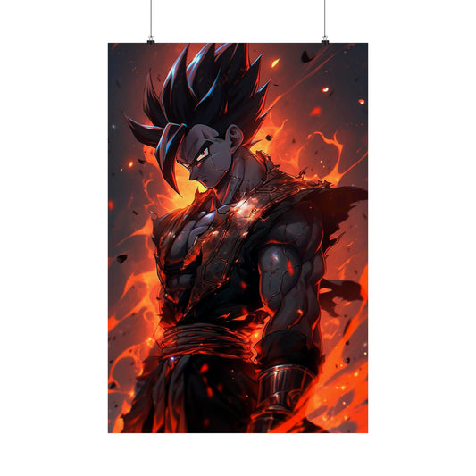 Goku Saiyan Matte Vertical Posters