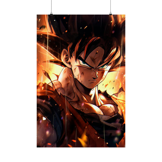 Goku Saiyan Matte Vertical Posters