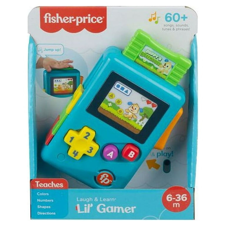 Fisher-Price Laugh & Learn Lil’ Gamer Pretend Video Game Learning Toy for Infants & Toddlers